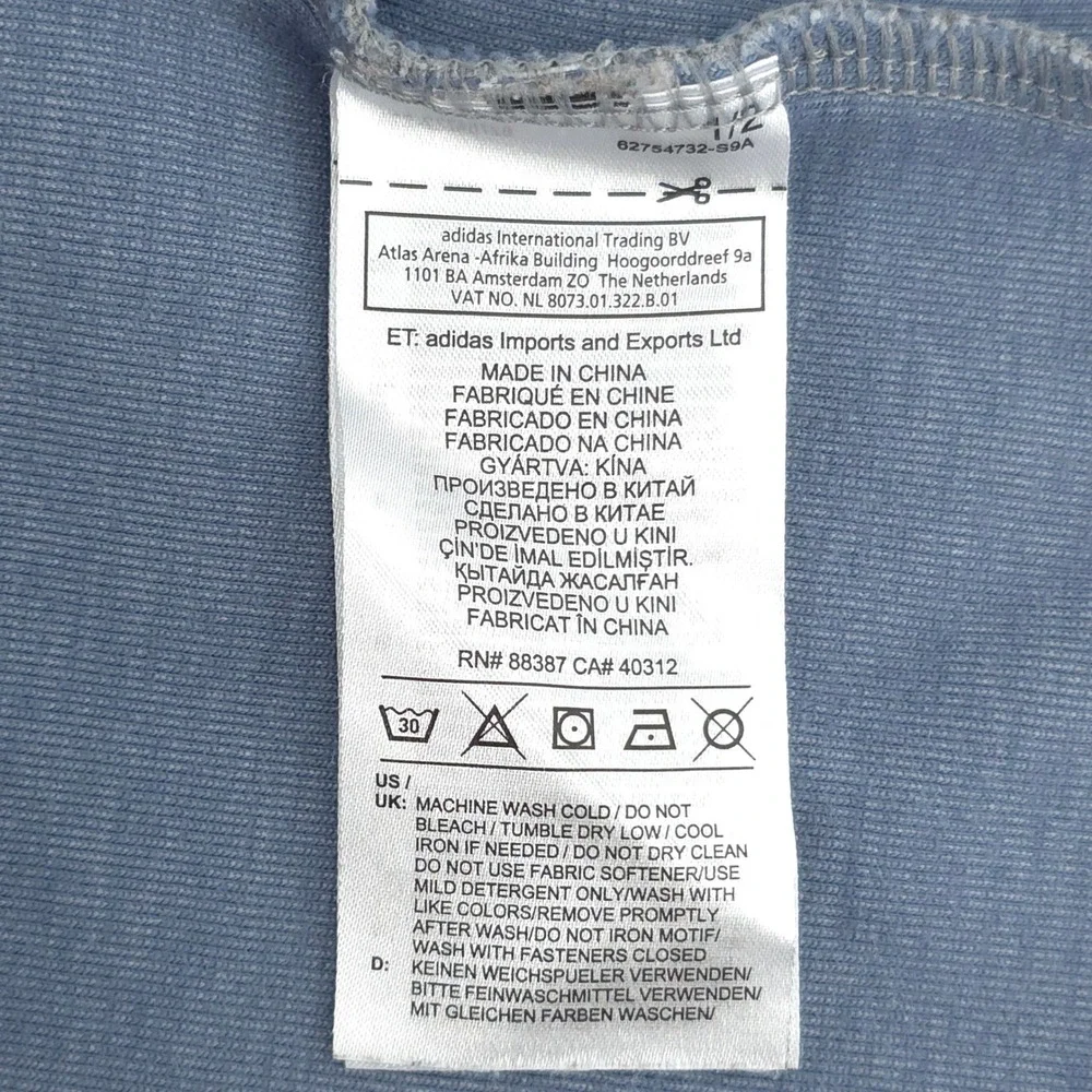 Adidas Mens 1/4 Zip Pullover‎ Small Grey Performance Athleisure Sweater